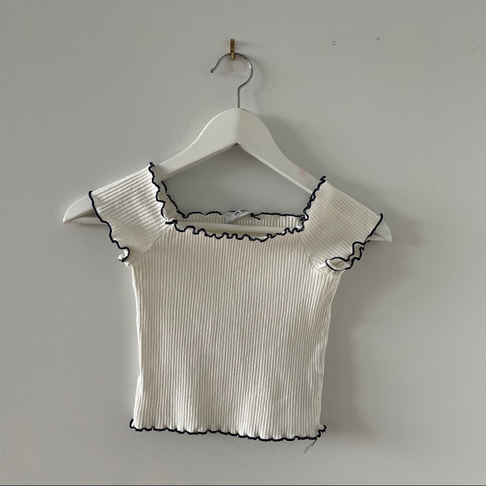 Zara white tank top